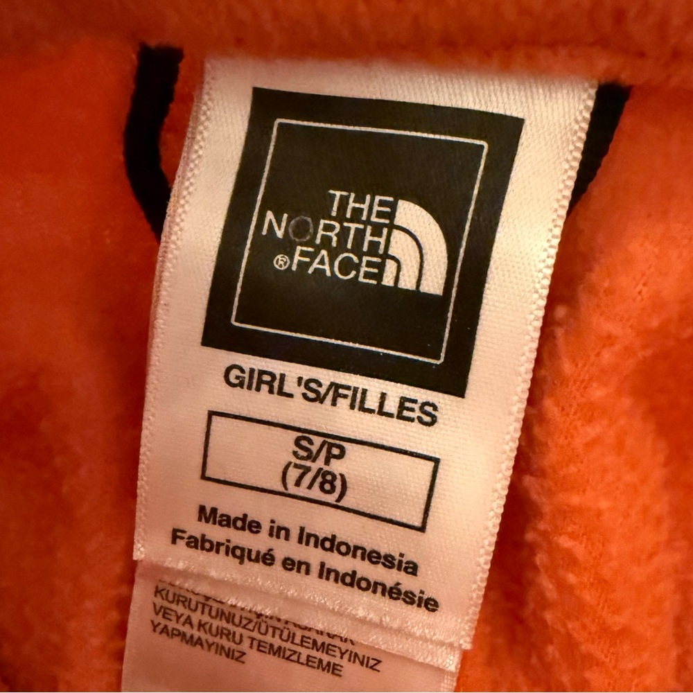The North Face girls fleece zip up jacket size 7/8 - Picture 4 of 4